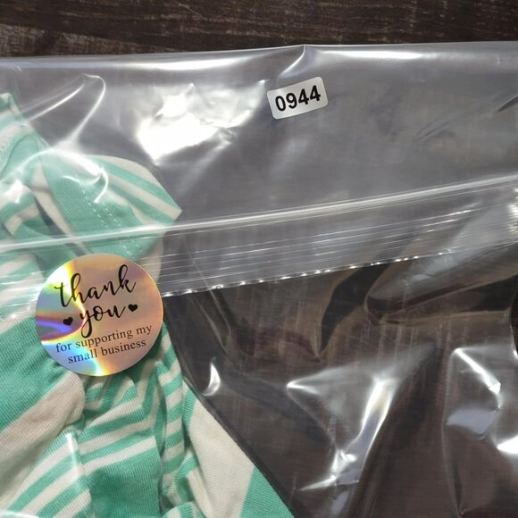 Olivia Matthews Womens S Vibrant Green White Striped sleeveless Flowy Dress‎ - Picture 9 of 10